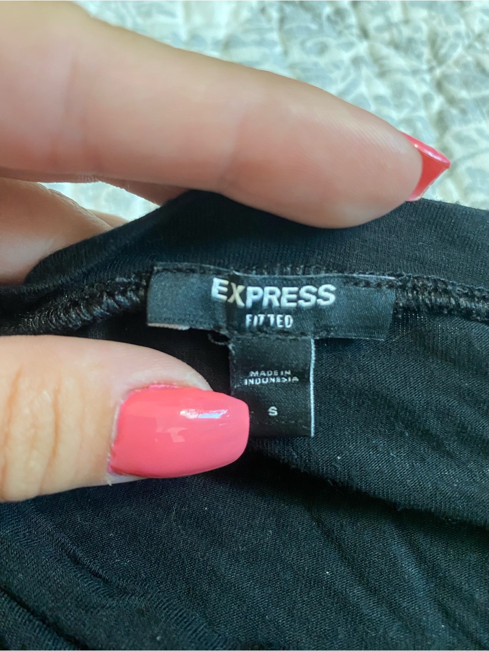 Express Black Long Sleeve Women's Tee